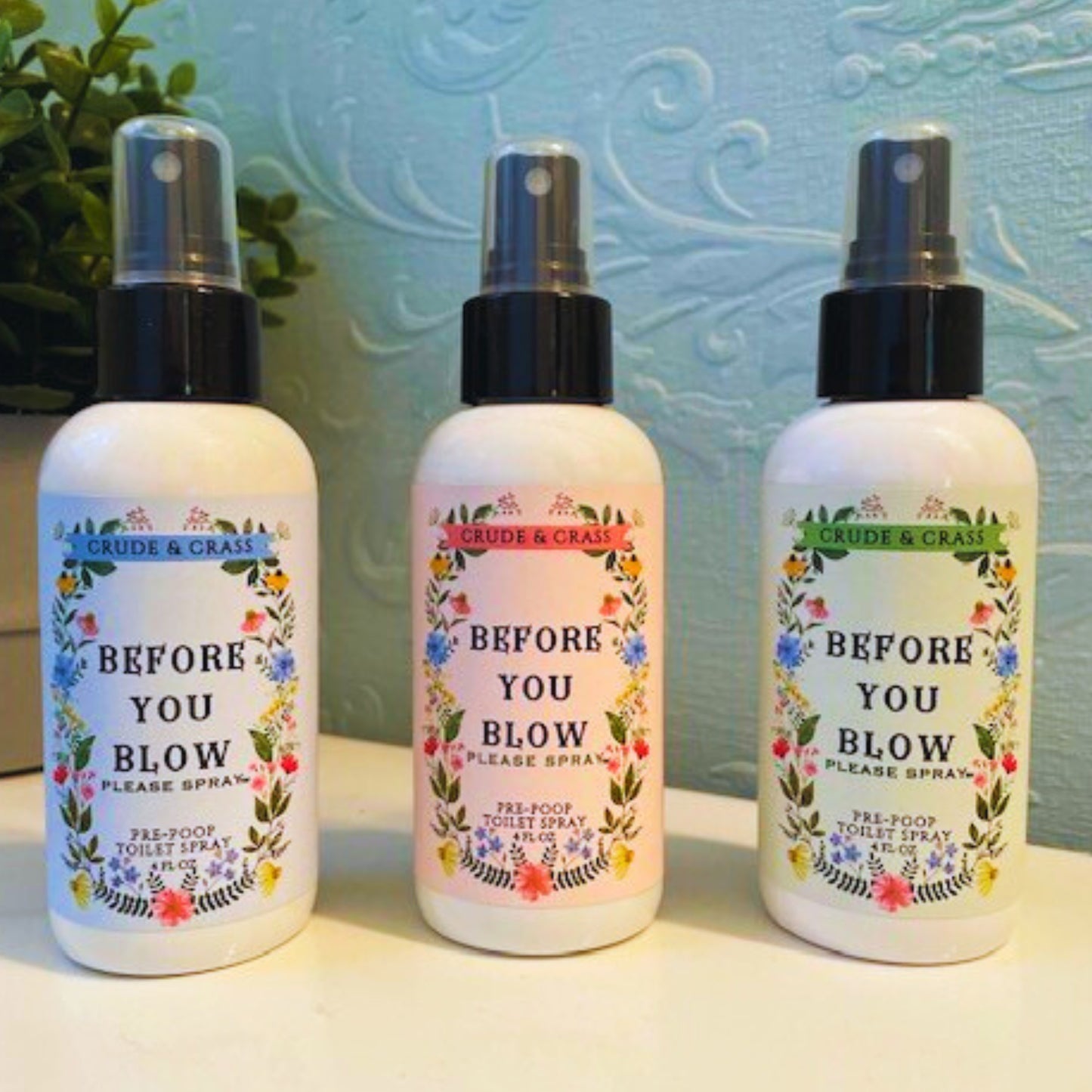 BEFORE YOU BLOW    Please Spray™  Pre-Poop Toilet Spray