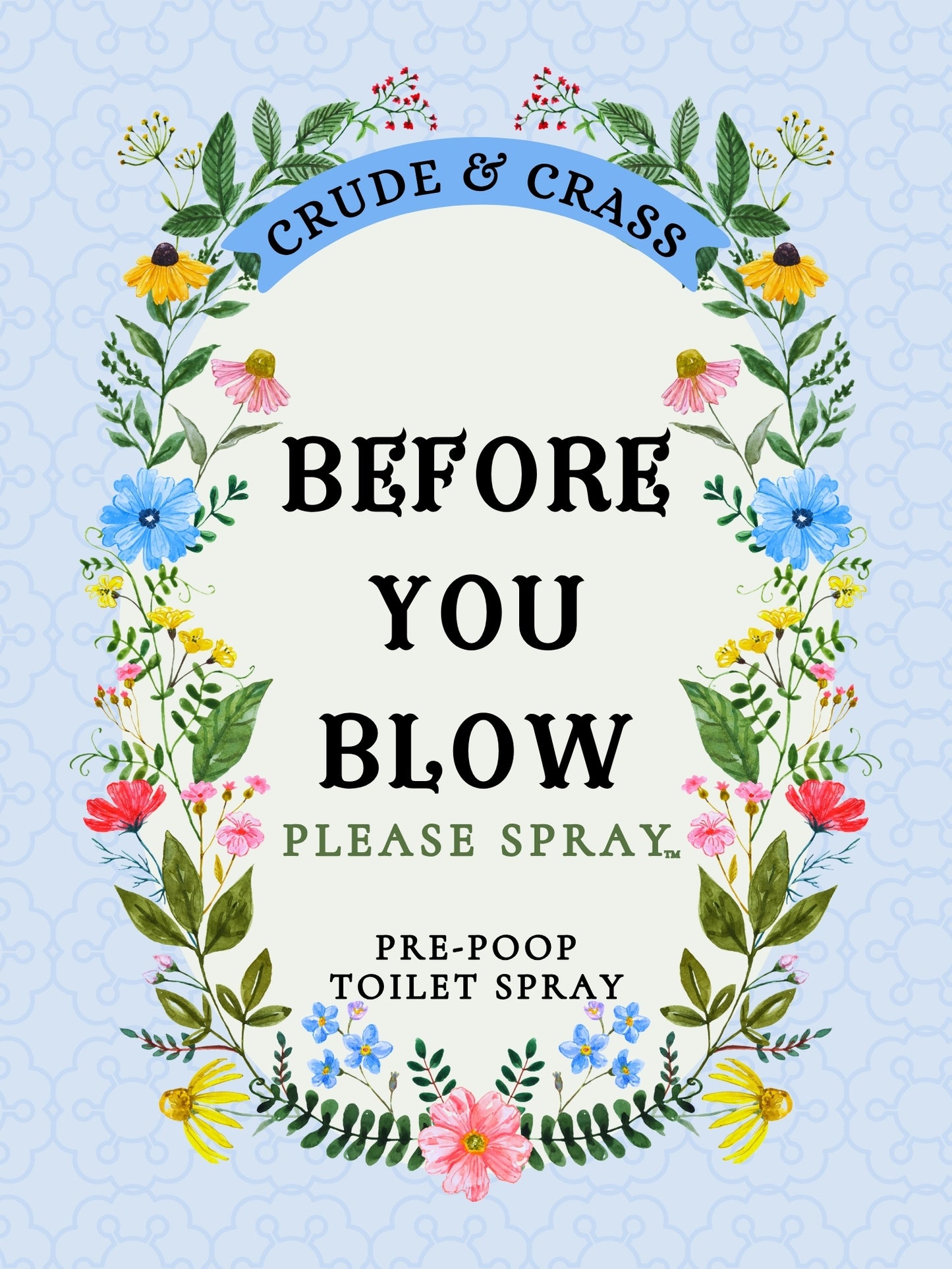 BEFORE YOU BLOW    Please Spray™  Pre-Poop Toilet Spray