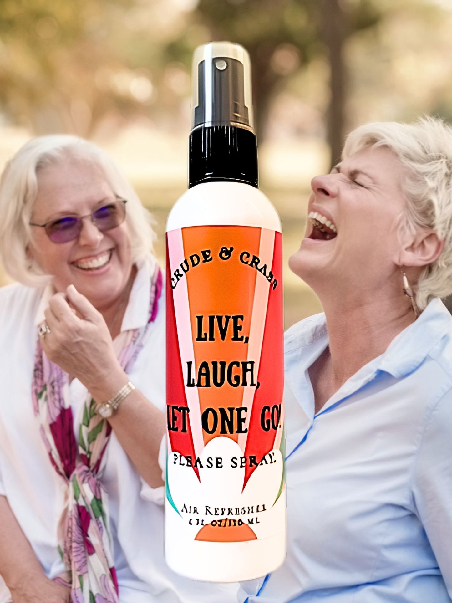 LIVE, LAUGH, LET ONE GO  Please Spray™ Air Freshener
