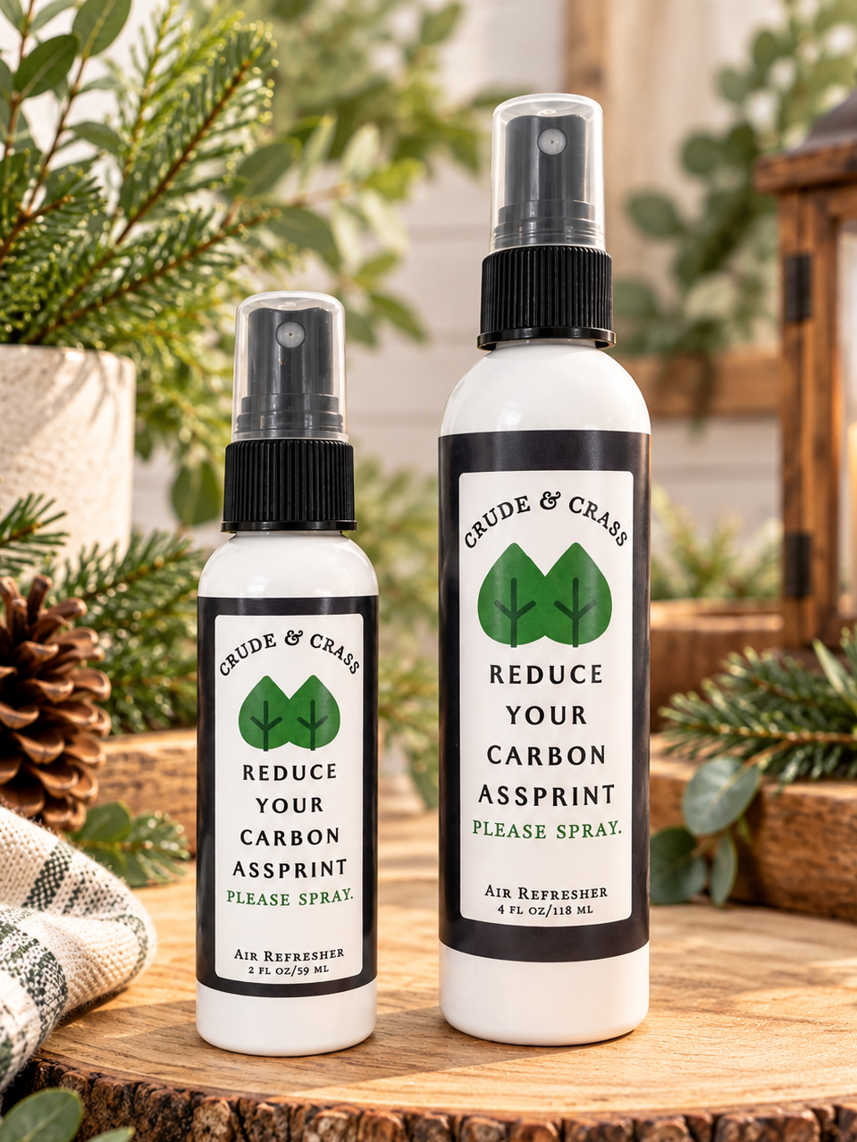REDUCE YOUR CARBON ASSPRINT  Please Spray™